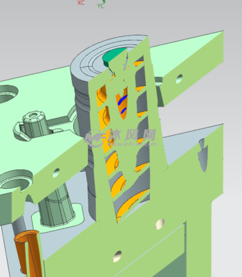 氣頂結構大型帶把手水杯模具